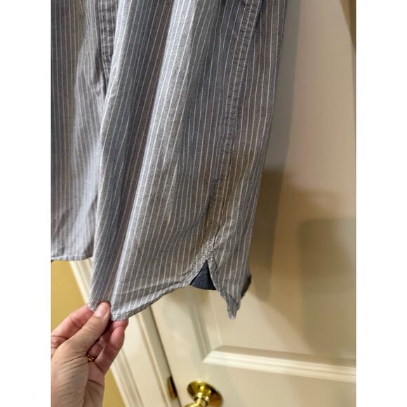 AUSTIN CLOTHING CO Shirt Mens XXL Gray Striped Long Sleeve Button 100% Cotton - Picture 4 of 7